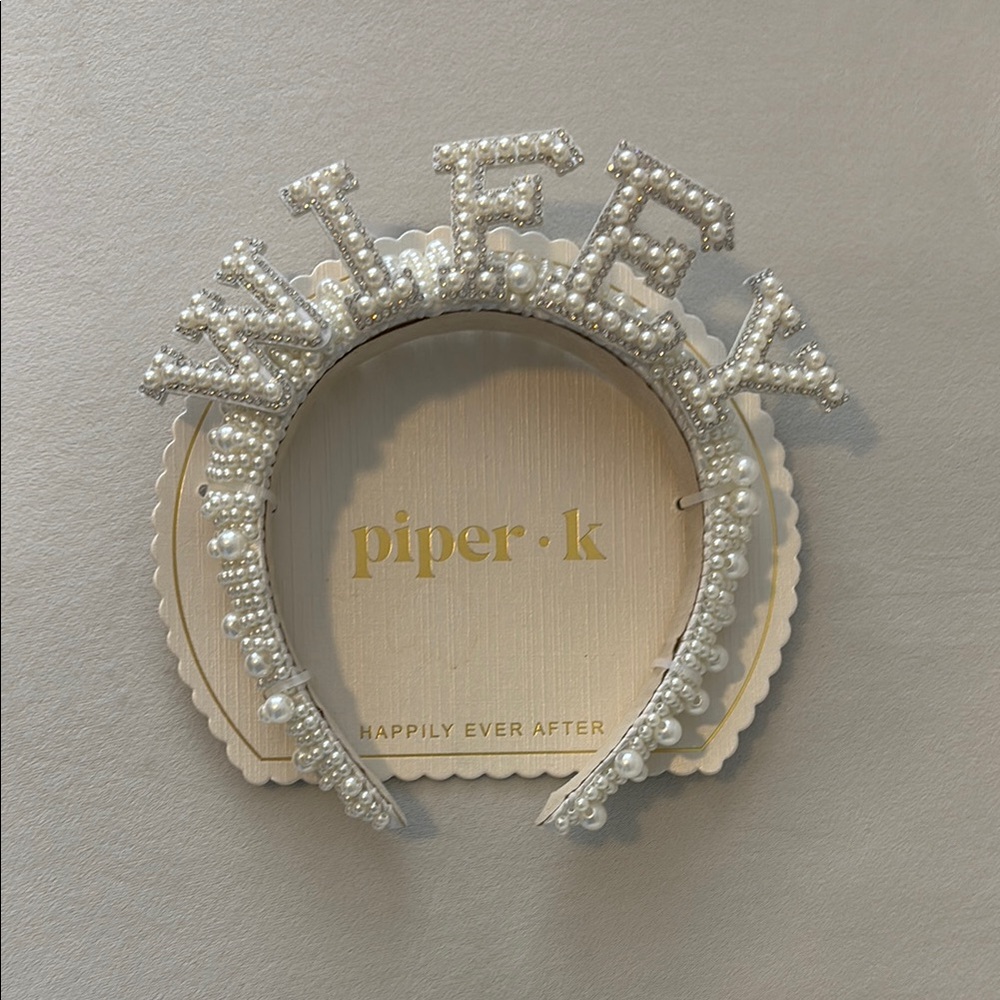 Wifey Pearl Headband BRAND NEW